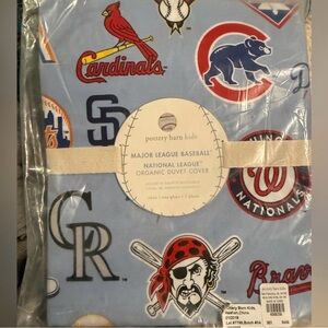 Pottery Barn Kids Organic MLB Duvet Cover